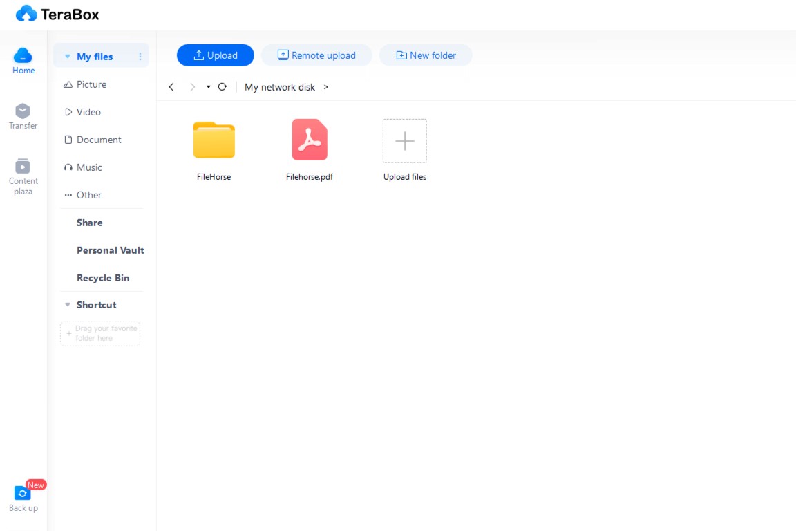 Sitio web terabox