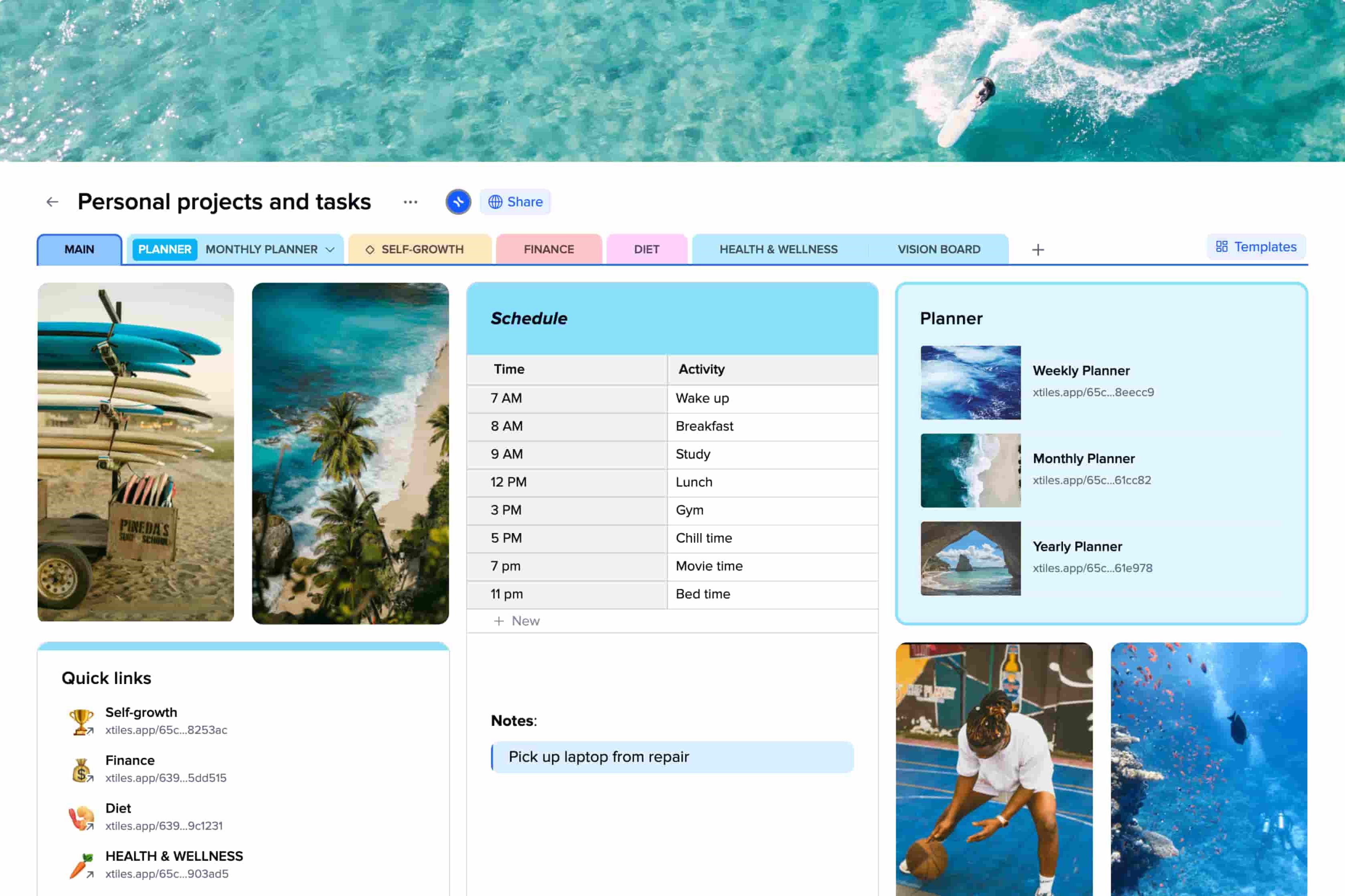 Sitio web xTiles