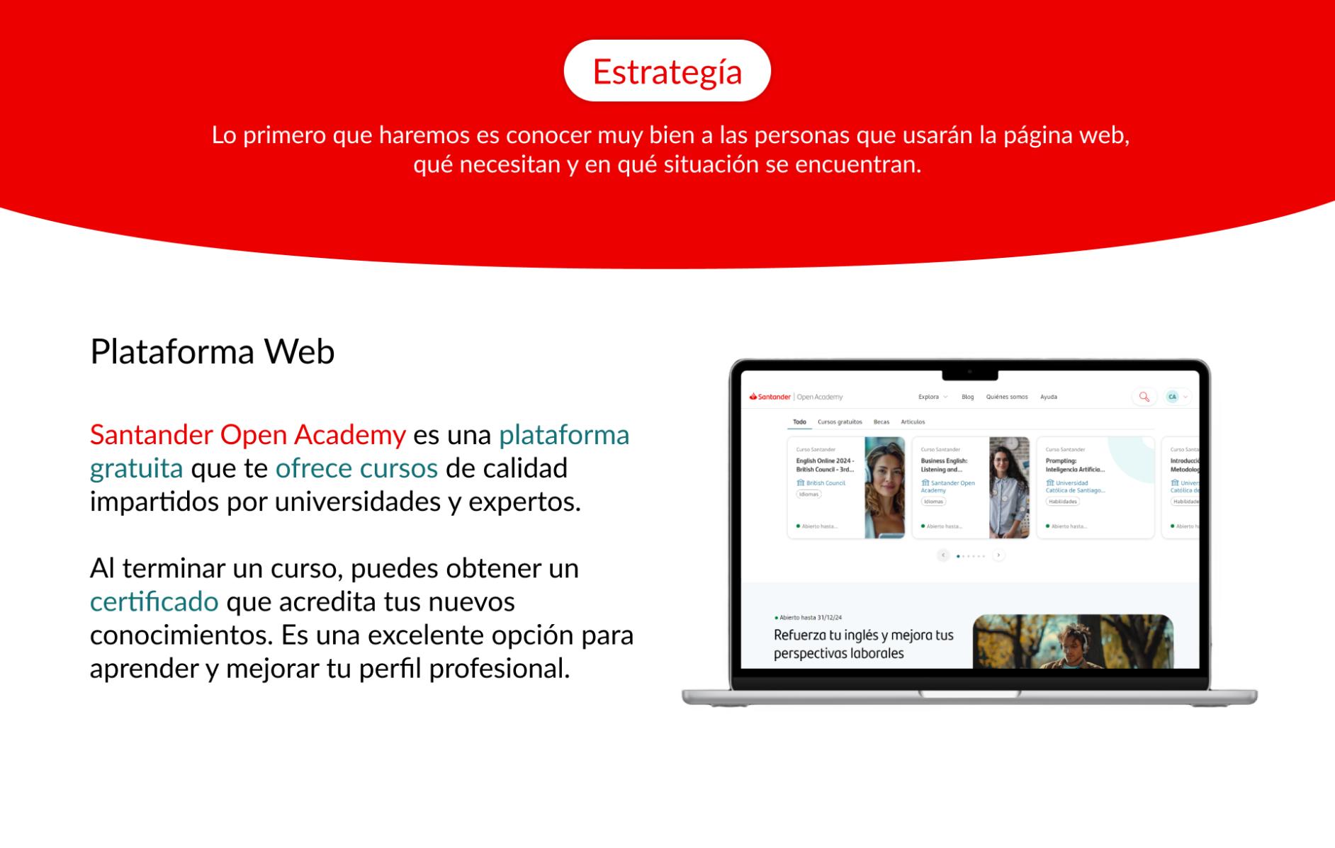 Estrategia Santander Open Academy