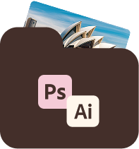 Icono Adobe Illustrator y Photoshop